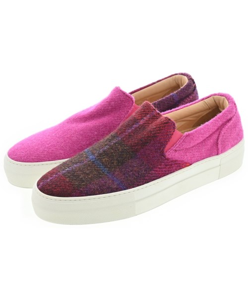 LARDINI ラルディーニ スニーカー メンズ EU41(26cm位) ピンクx茶x赤等(チェック) 【中古】【古着】