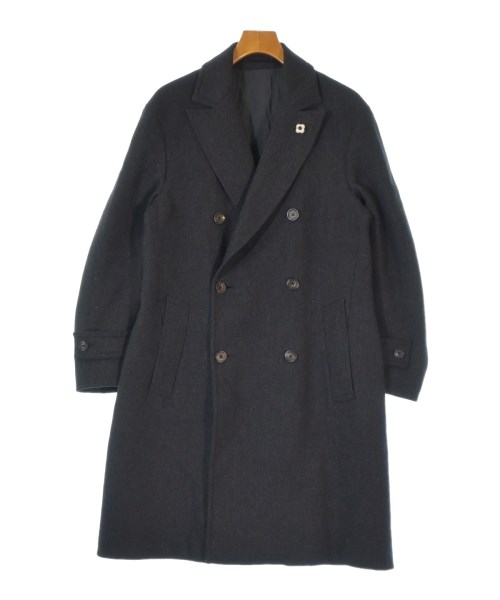 LARDINI ラルディーニコート（余分の物） メンズ 48(L位) 黒系【中古】【古着】