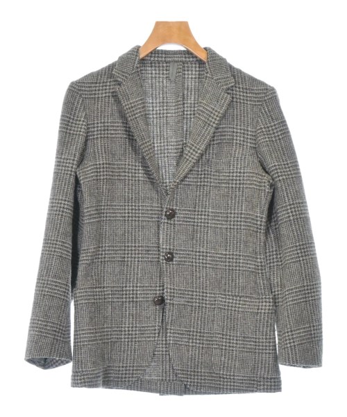 RING JACKET リングジャケット ジャケット メンズ 44(S位) 茶xグレー(チェック) 【中古】【古着】