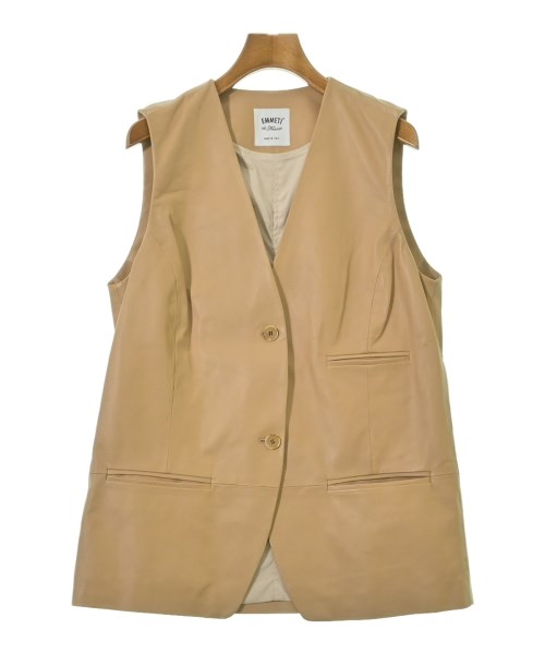 EMMETI エンメティ ベスト レディース 40(M位) ベージュ系 【中古】【古着】