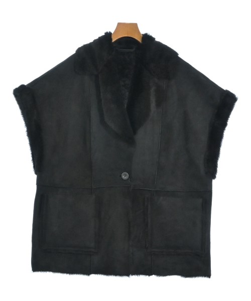 EMMETI エンメティ ベスト レディース 40(M位) 黒 【中古】【古着】