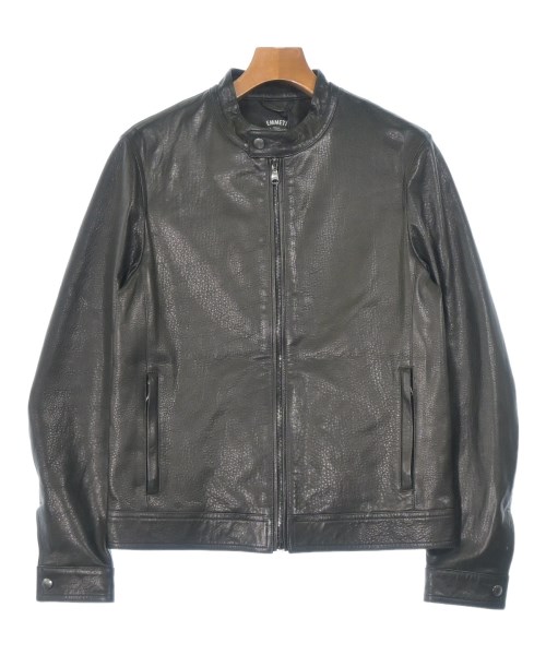 EMMETI エンメティ ブルゾン メンズ 50(XL位) 黒 【中古】【古着】