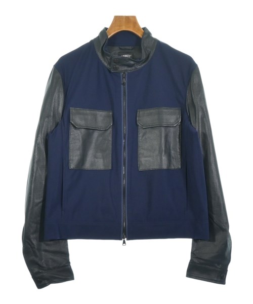 EMMETI エンメティ ライダース メンズ 52(XXL位) 紺x黒 【中古】【古着】