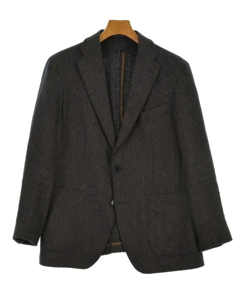 TAGLIATORE タリアトーレ テーラードジャケット メンズ 48(L位) 茶x紺(ヘリンボーン) 【中古】【古着】