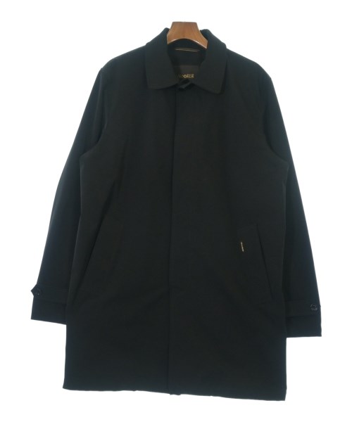 MooRER ムーレーステンカラーコート メンズ 56(XXL位) 黒【中古】【古着】