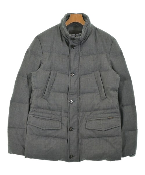 MooRER ムーレー ダウンジャケット/ダウンベスト メンズ 50(XL位) グレーxベージュ(チェック) 【中古】【古着】 82,005円