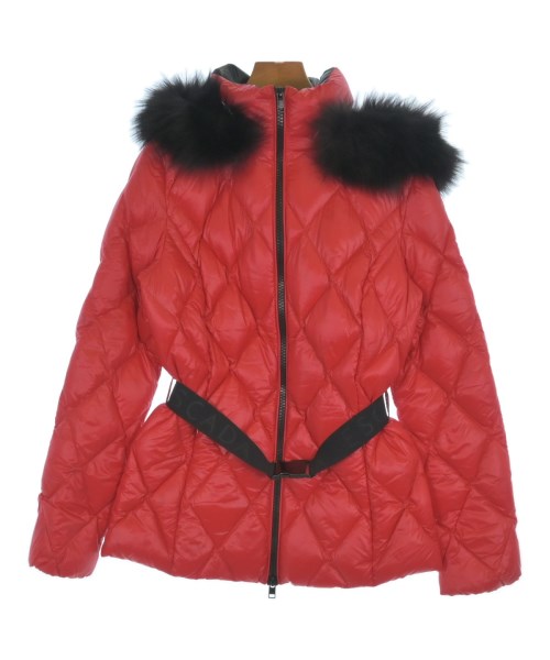 ESCADA SPORT エスカーダースポーツダウンコート レディース 36(XS位) 赤【中古】【古着】