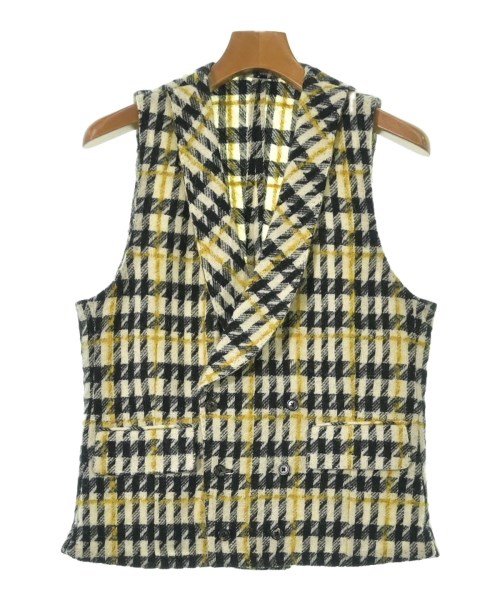 Gabriele Pasini ガブリエレパシーニドレスシャツ メンズ 46(M位) 白x黒x黄(総柄)【中古】【古着】