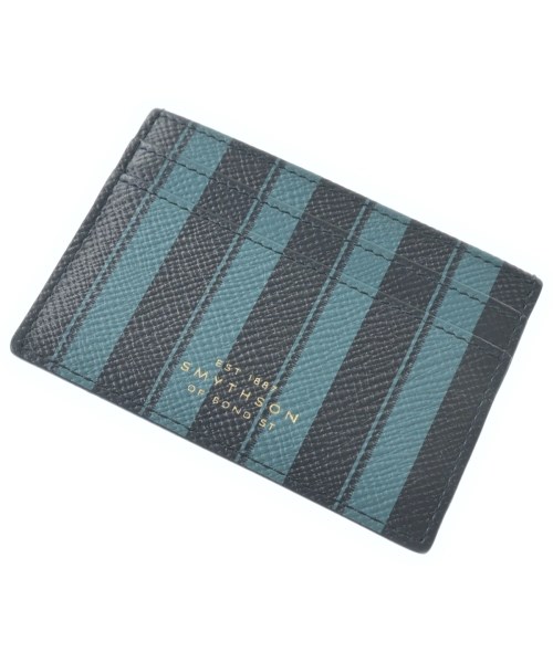 SMYTHSON スマイソンカードケース メンズ - 黒x緑(ストライプ)【中古】【古着】｜RAGTAG（ブランド古着のラグタグ）