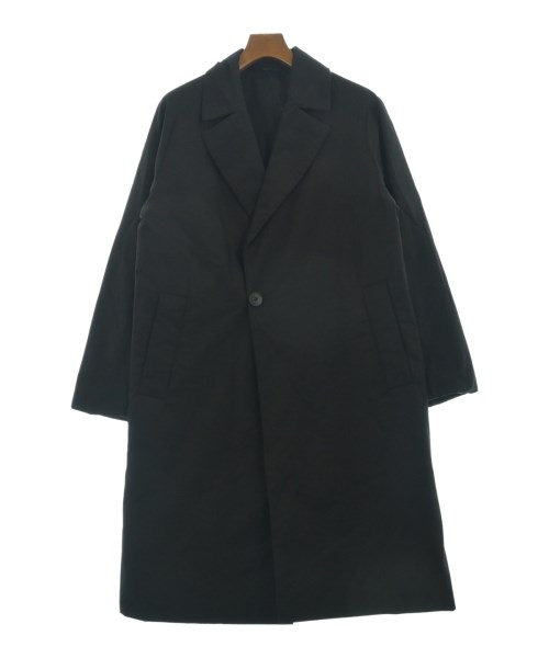 HEVO イーヴォ コート メンズ 42(XS位) 黒 【中古】【古着】