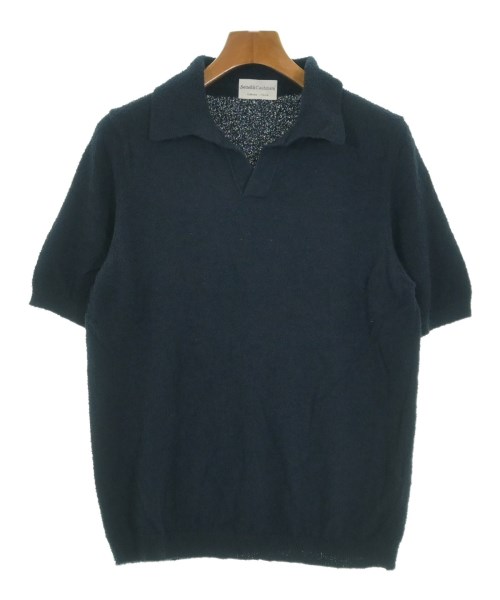 Settefili Cashmere セッテファーリカシミア ポロシャツ メンズ XS 紺 【中古】【古着】