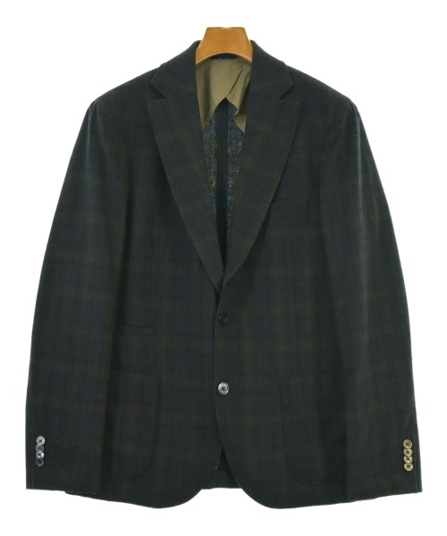 Royal Hem ロイヤルヘムジャケット メンズ 50(XL位) 紺xグレーx黒(チェック)【中古】【古着】|RAGTAG(ブランド古着のラグタグ)