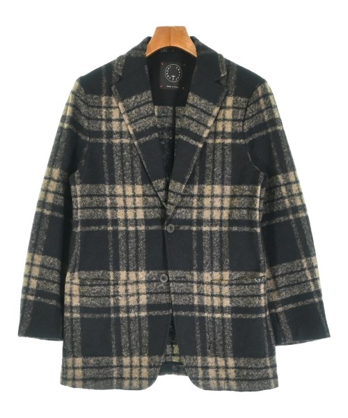 T-jacket ティージャケットジャケット メンズ S ベージュx黒(照合のしるし)【中古】【古着】