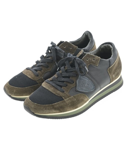 PHILIPPE MODEL フィリップ・モデル スニーカー メンズ EU39(24cm位) 黒x茶系 【中古】【古着】