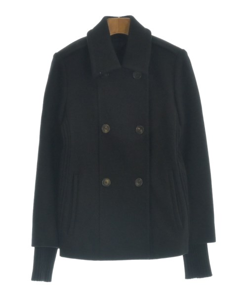 Max Mara STUDIO マックスマーラ ストゥーディオピーコート レディース 38(S位) 黒【中古】【古着】