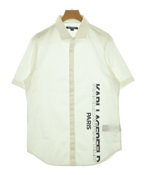 KARL LAGERFELD カールラガーフェルド カジュアルシャツ メンズ S 白 【中古】【古着】