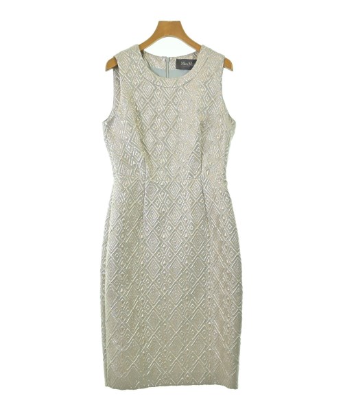 Max Mara マックスマーラワンピース レディース 42(M位) 水色xゴールド(総柄)【中古】【古着】｜RAGTAG（ブランド古着のラグタグ）