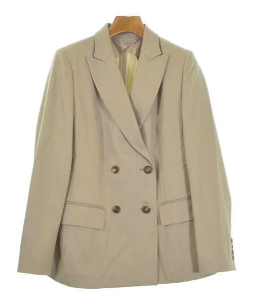 Max Mara マックスマーラ テーラードジャケット レディース 36(XS位) ベージュ 【中古】【古着】