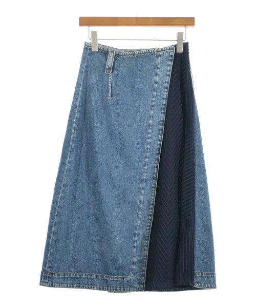 SPORTMAX スポーツマックス ひざ丈スカート レディース 38(S位) 青x紺x黒 【中古】【古着】
