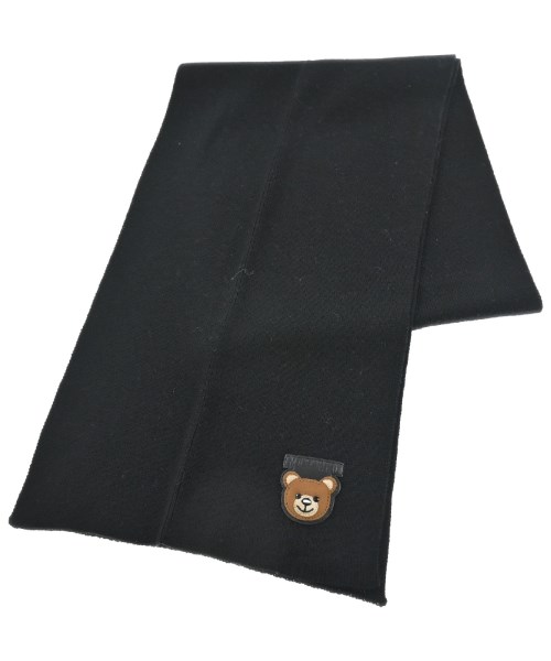 MOSCHINO モスキーノ マフラー メンズ - 黒 【中古】【古着】