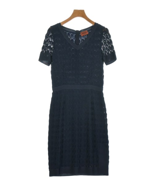 MISSONI ミッソーニ ワンピース レディース 40(M位) 紺(総柄) 【中古】【古着】