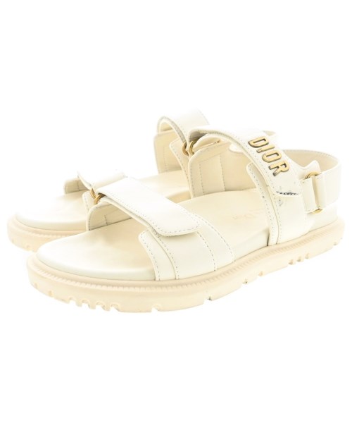 Christian Dior クリスチャンディオール サンダル レディース EU39(25.5cm位) アイボリー 【中古】【古着】