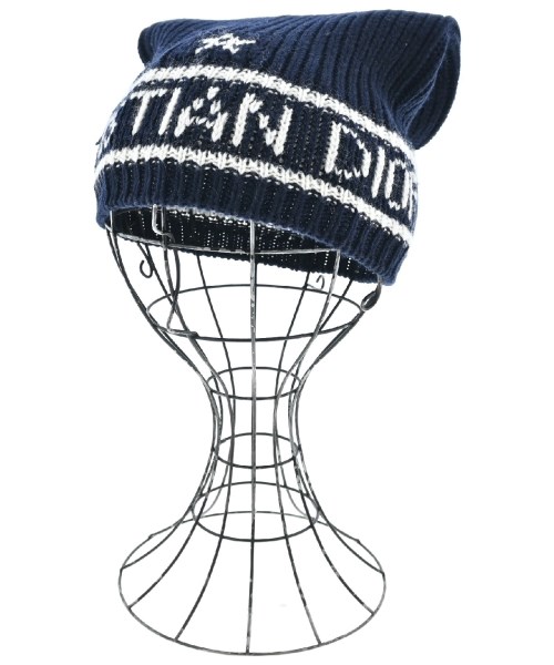 稀少 新品未使用 DIOR HOMME ディオールオム ボーダー ニットキャップ DIOR HOMME ディオールオム 8H3490170016 Bee 蜂 刺繍 ニットキャップ