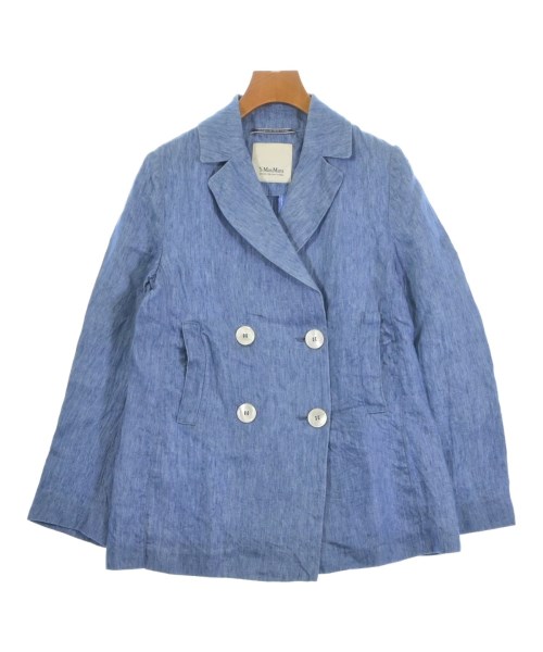 \u0027S Max Mara エス マックス マーラコート（余分の物） レディース 40(M位) 青【中古】【古着】