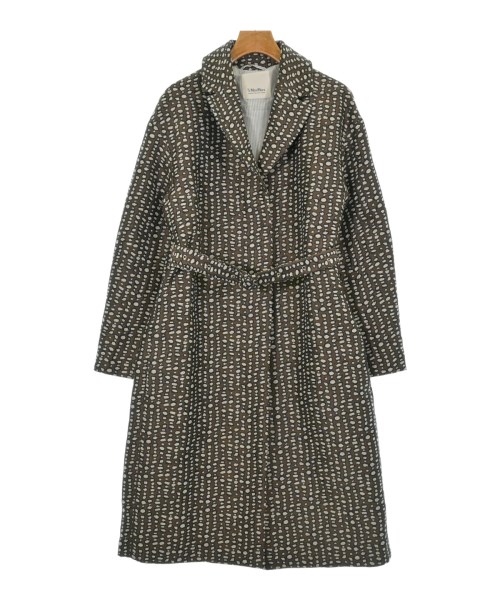\u0027S Max Mara エス マックス マーラチェスターコート レディース 38(S位) 茶xベージュ系x黒(総柄)【中古】【古着】