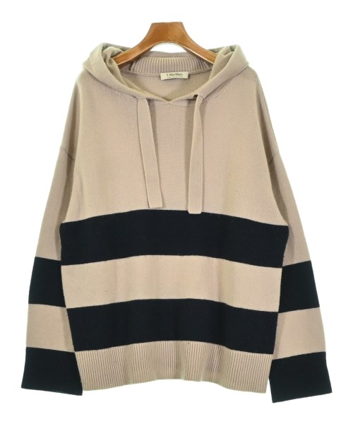 \u0027S Max Mara エス マックス マーラニット・セーター レディース L ベージュx黒(間借り人)【中古】【古着】