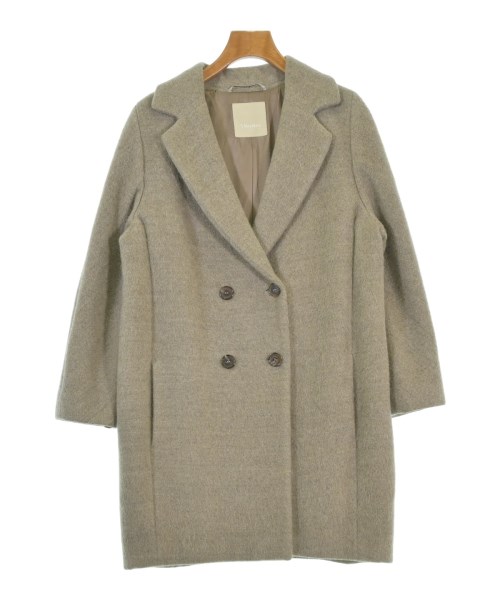 \u0027S Max Mara エス マックス マーラチェスターコート レディース 38(S位) 薄墨色ベージュ【中古】【古着】