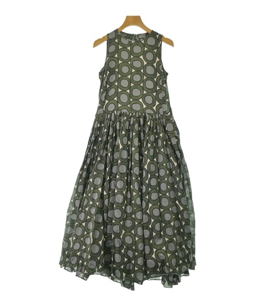\u0027S Max Mara エス マックス マーラワンピース レディース -(S位) 緑x黒x薄墨色(総柄)【中古】【古着】