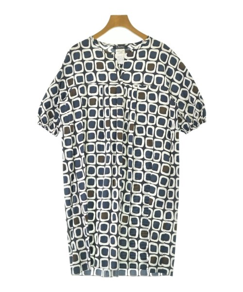 \u0027S Max Mara エス マックス マーラワンピース レディース 40(M位) 紺x白x茶(総柄)【中古】【古着】