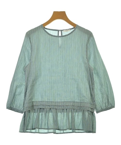 PESERICO ペセリコブラウス レディース 38(S位) 緑x白(縞模様)【中古】【古着】