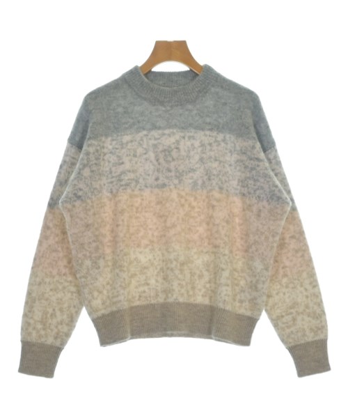 PESERICO ペセリコ ニット・セーター レディース 42(M位) グレーxベージュxピンク(総柄) 【中古】【古着】