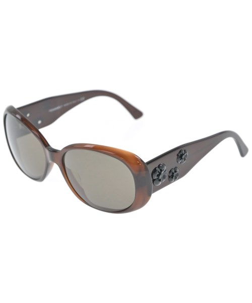 CHANEL シャネル サングラス レディース - 茶x黒 【中古】【古着】
