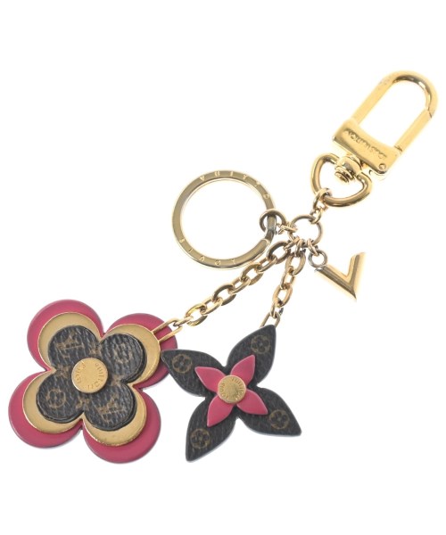 LOUIS VUITTON ルイヴィトン キーケース・キーホルダー レディース - 赤紫x茶系xゴールド 【中古】【古着】