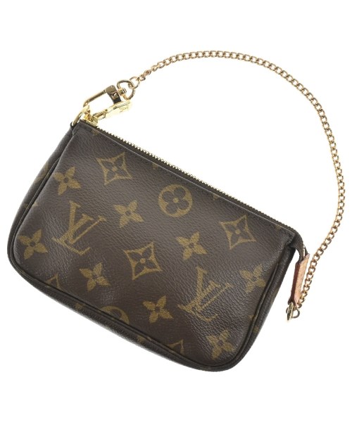 LOUIS VUITTON ルイヴィトンポーチ レディース - 茶xベージュ(総柄)【中古】【古着】