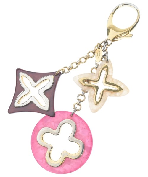 ルイヴィトン　チャーム　M63086 ルイヴィトンバッグチャーム チェーン ブルーミングフラワー ブラウン