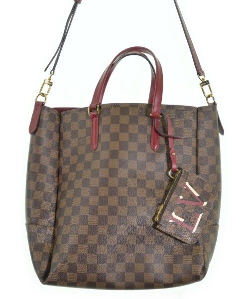 LOUIS VUITTON ルイヴィトン トートバッグ レディース MM 茶xベージュ(総柄) 【中古】【古着】