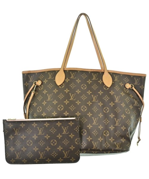 LOUIS VUITTON ルイヴィトントートバッグ レディース MM 茶系(総柄)【中古】【古着】