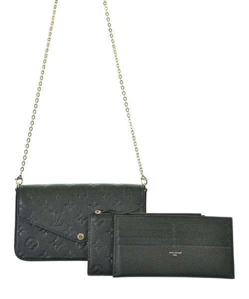 LOUIS VUITTON ルイヴィトンショルダーバッグ レディース - 黒(総柄)【中古】【古着】
