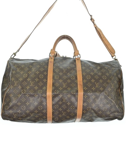 LOUIS VUITTON ルイヴィトンボストンバッグ レディース 60 茶xベージュ(総柄)【中古】【古着】