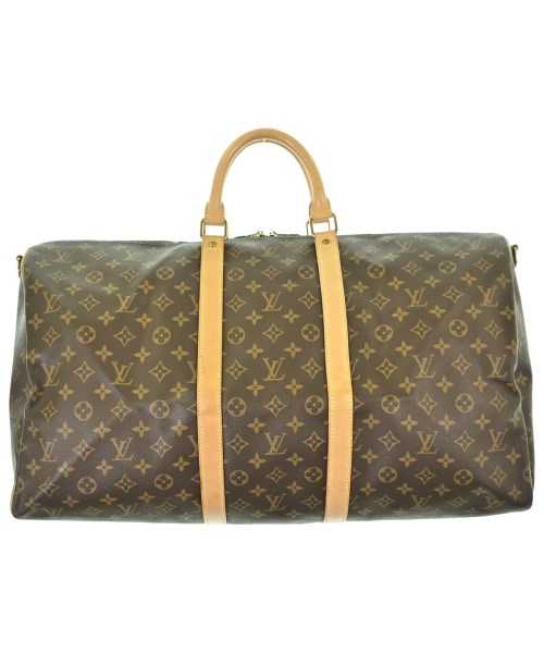 LOUIS VUITTON ルイヴィトンボストンバッグ レディース 55 茶xベージュ(総柄)【中古】【古着】