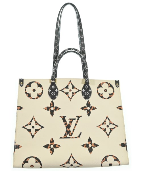 LOUIS VUITTON ルイヴィトントートバッグ レディース GM 白xベージュx黒(総柄)【中古】【古着】｜RAGTAG（ブランド古着のラグタグ）