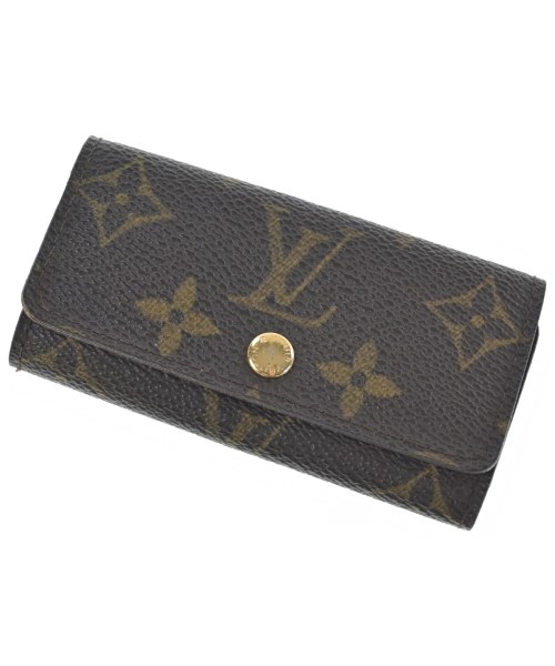 LOUIS VUITTON ルイヴィトン キーケース・キーホルダー レディース - 茶xベージュ(総柄) 【中古】【古着】