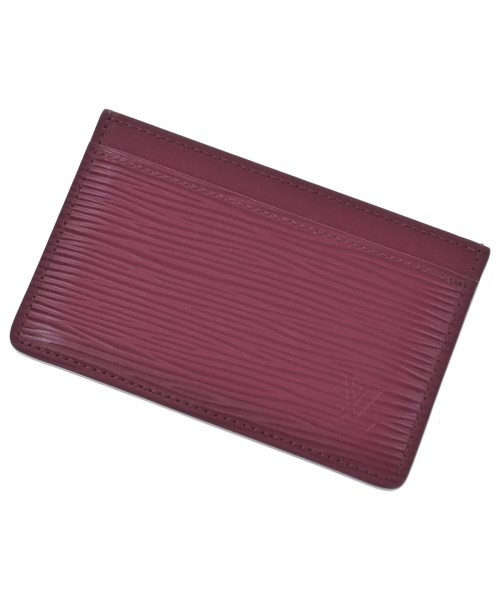 LOUIS VUITTON ルイヴィトン カードケース レディース - エンジ系 【中古】【古着】