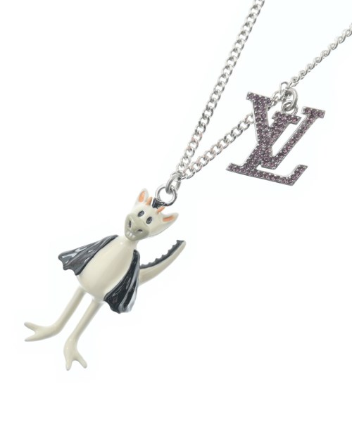 LOUIS VUITTON ルイヴィトンネックレス レディース - 白xシルバー【中古】【古着】｜RAGTAG（ブランド古着のラグタグ）