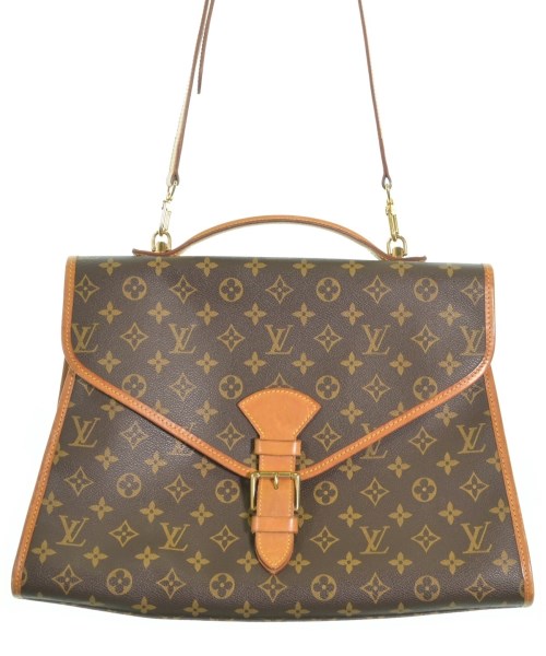 LOUIS VUITTON ルイヴィトン ハンドバッグ レディース - 茶xベージュ(総柄) 【中古】【古着】