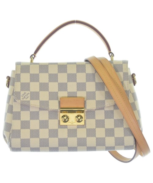 LOUIS VUITTON ルイヴィトンハンドバッグ レディース - ベージュ(チェック)【中古】【古着】